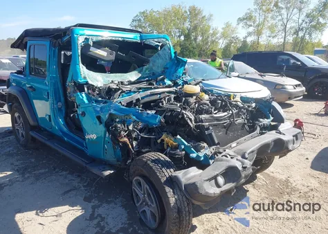 2019 Jeep Wrangler Unlimited Sport S 4X4 z USA, uszkodzony, nr VIN 1C4HJXDG6KW598854